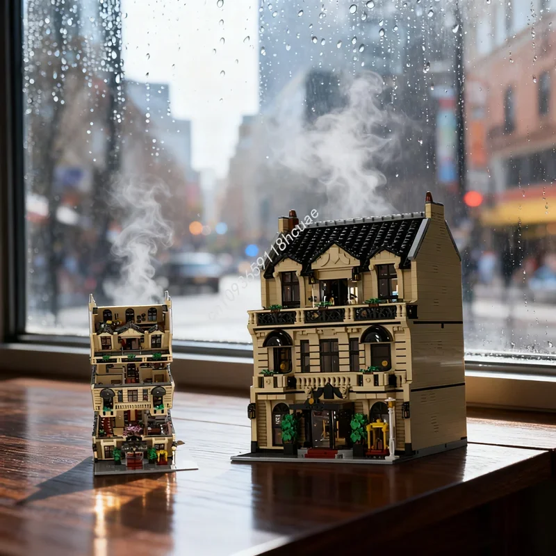 

5454pcs MOC Modular Hotel Modulared Model Building blocks Christmas gift Architecture Assemble creative Brick toys Kids Birthday