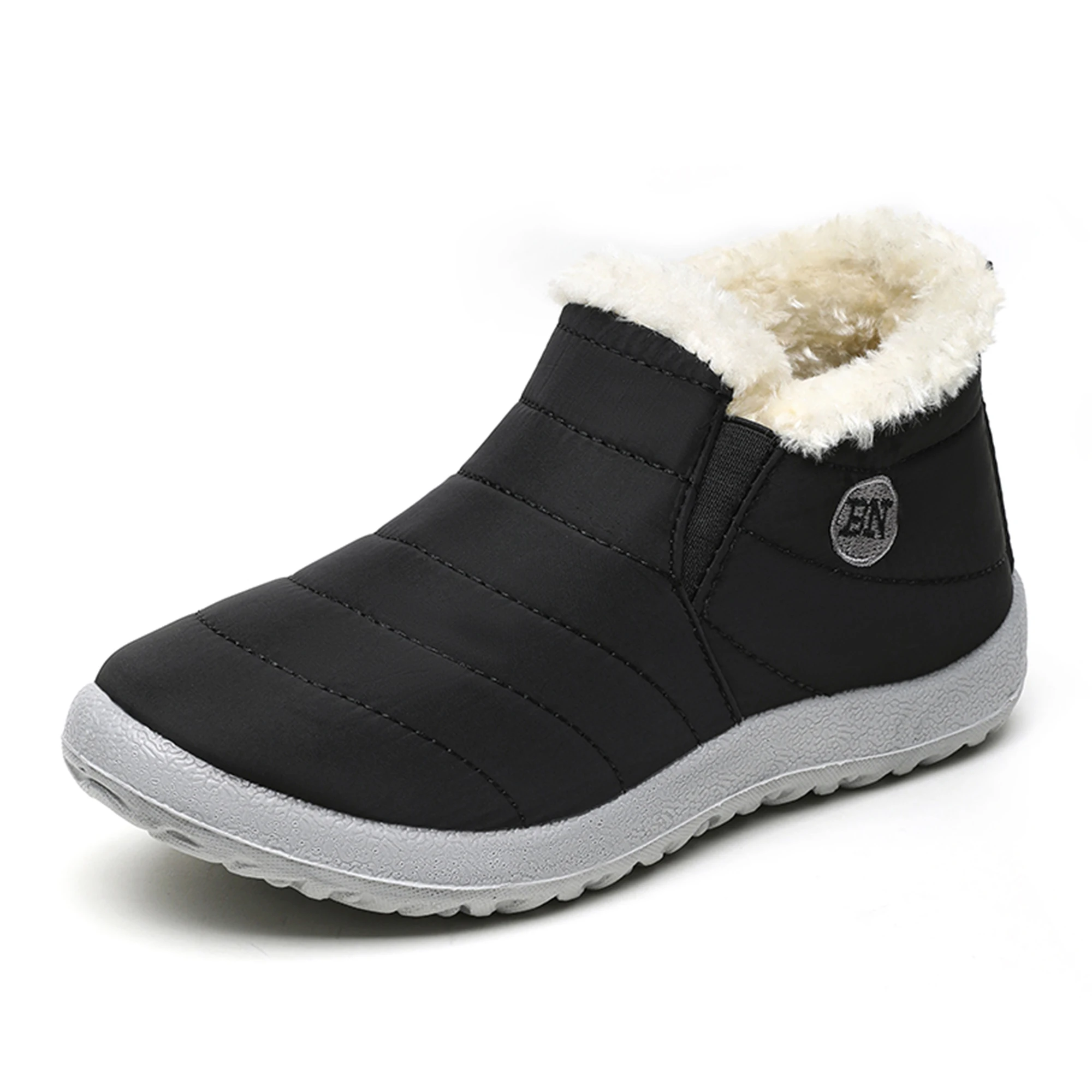 Warm Snow Men\'s Boots Soft Sneakers Winter Men\'s Fashion Men Shoes Unisex Ankle Boots Waterproof Men\'s Work Shoes Footwear