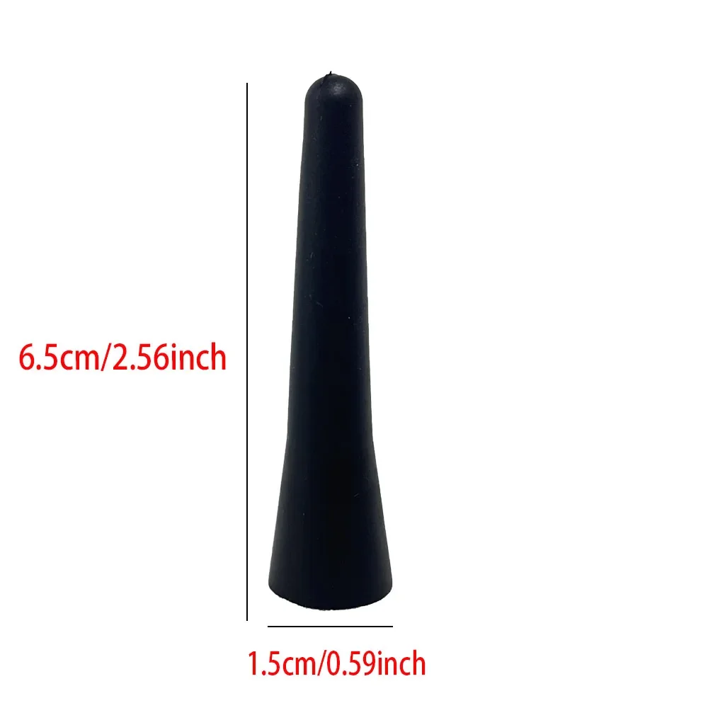 Mocny radiowy uchwyt dachowy FM AM DAB Czarny 6,5 cm długości Automatyczny uniwersalny ze śrubami Antena samochodowa Mini Krótkie akcesoria samochodowe — zdjęcie 7