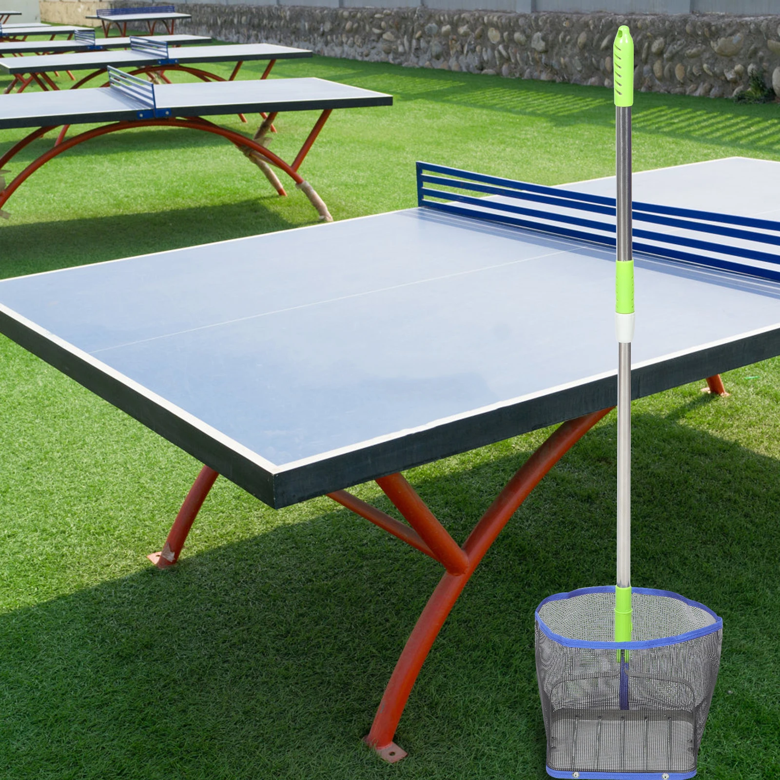 

1pc Portable Tennis Adjustable Handle Retractable Collector For Table Tennis Large Capacity Small Balls Catcher Durable Outdoor