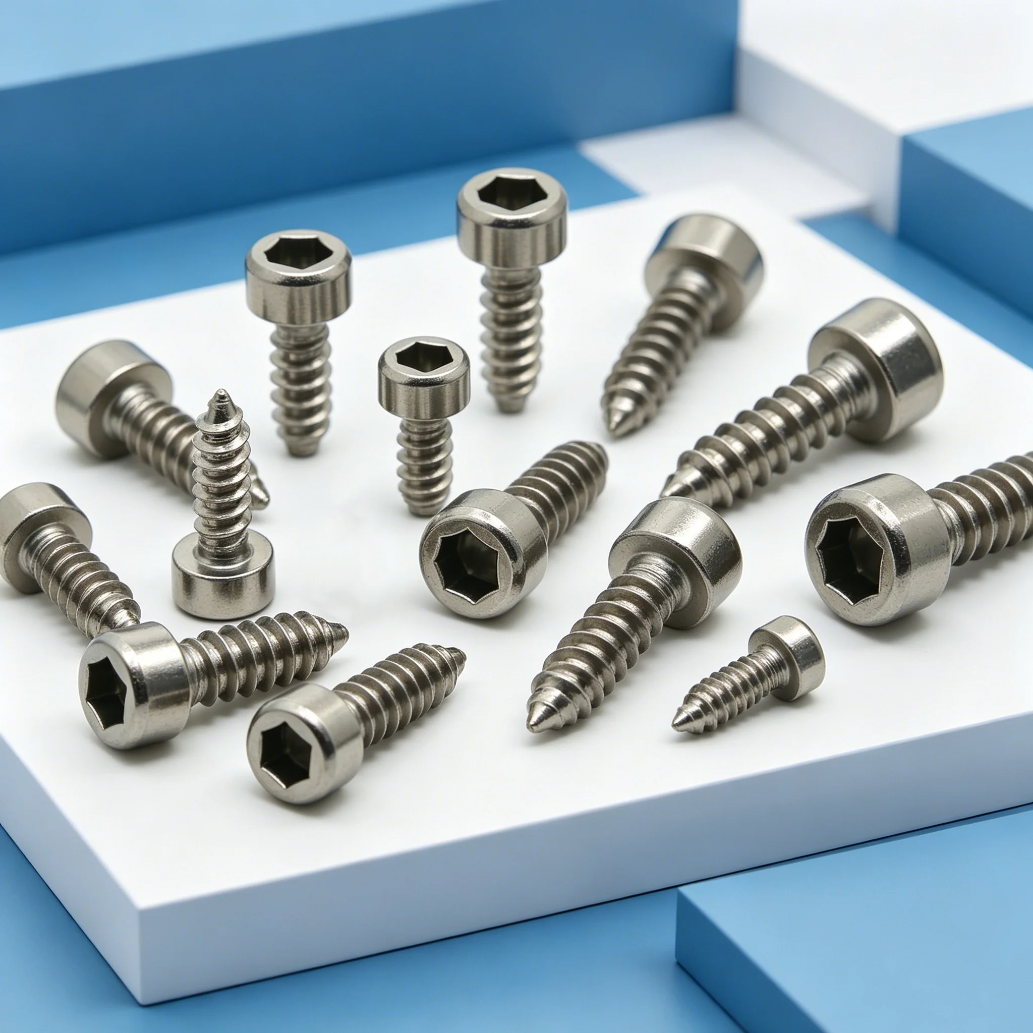 Robuste Sechskantschrauben aus 304er Stahl, selbstschneidend, für Reparaturen im Heimwerkerbereich, M1,7-M5, mit scharfer Spitze und Innensechskopf, 10–50 Stück. – Detail 6
