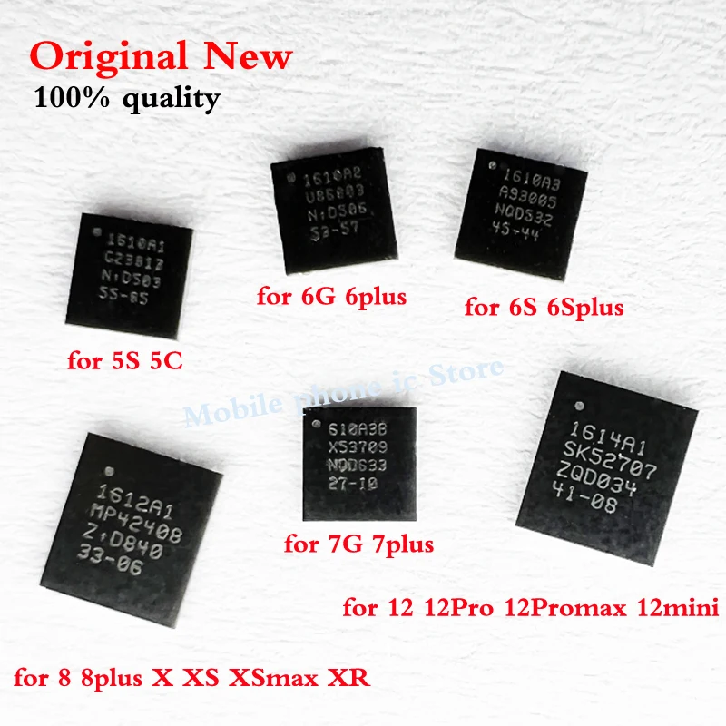 1pcs 1610A1 1610A2 1610A3 610A3B 1612A1 1614A1 1616A0 1618A0 U2 USB Tristar ic for iphone 5S 6 6s 7 8 X XS 11 12 13 14 /pro