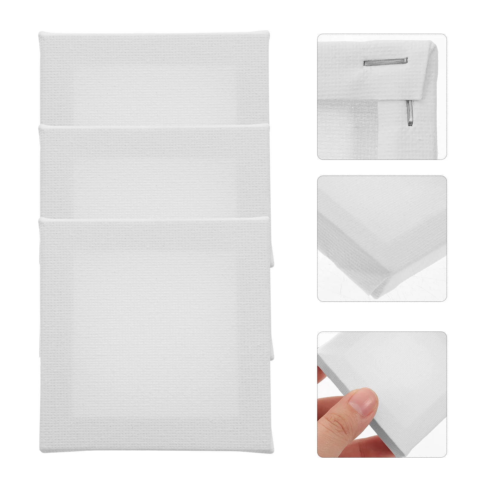 

12 Pcs Mini Canvas Frame Painting Boards Artist Frames Oil for Practical Portable Tools Blank Square Shape