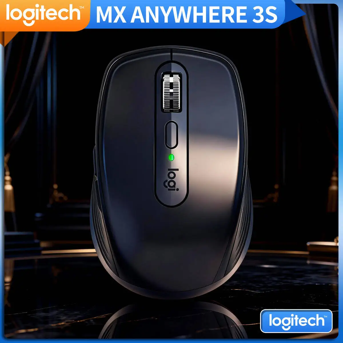 

Logitech MX Anywhere 3S High Precision Wireless Mouse Silent Operation 4000DPI Rechargeable for Laptop Desktop
