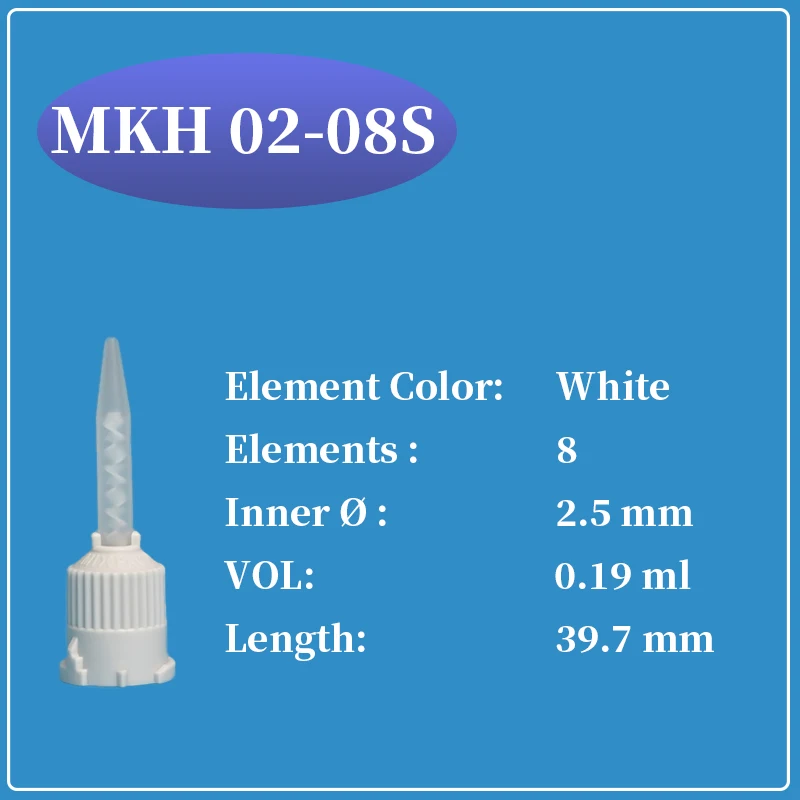 

Статическая смесительная насадка Sulzer MKH 02-08S Helix для системы MIXPAC K