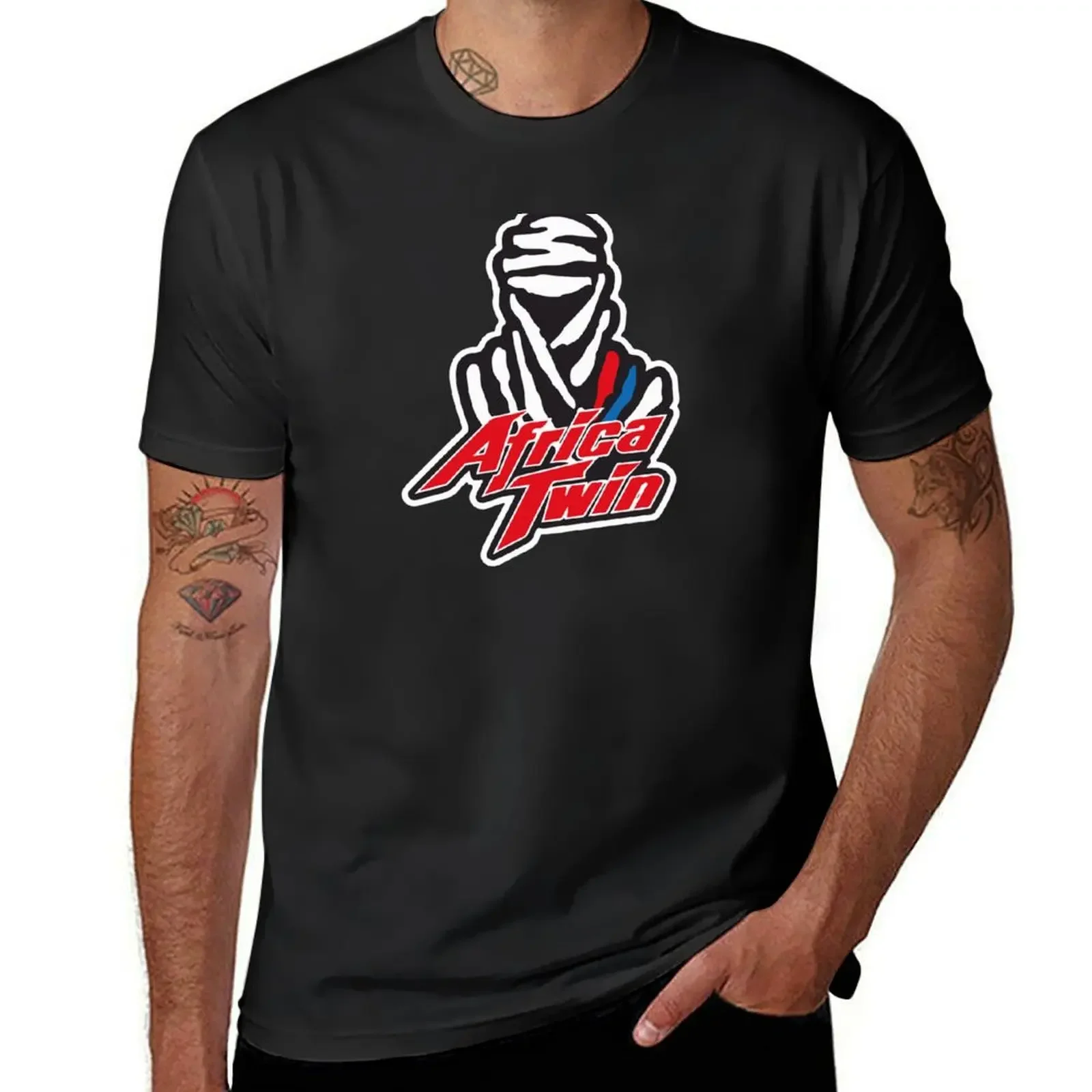 

Africa Twin Desert T-Shirt oversizeds blanks man t shirt anime shirts men