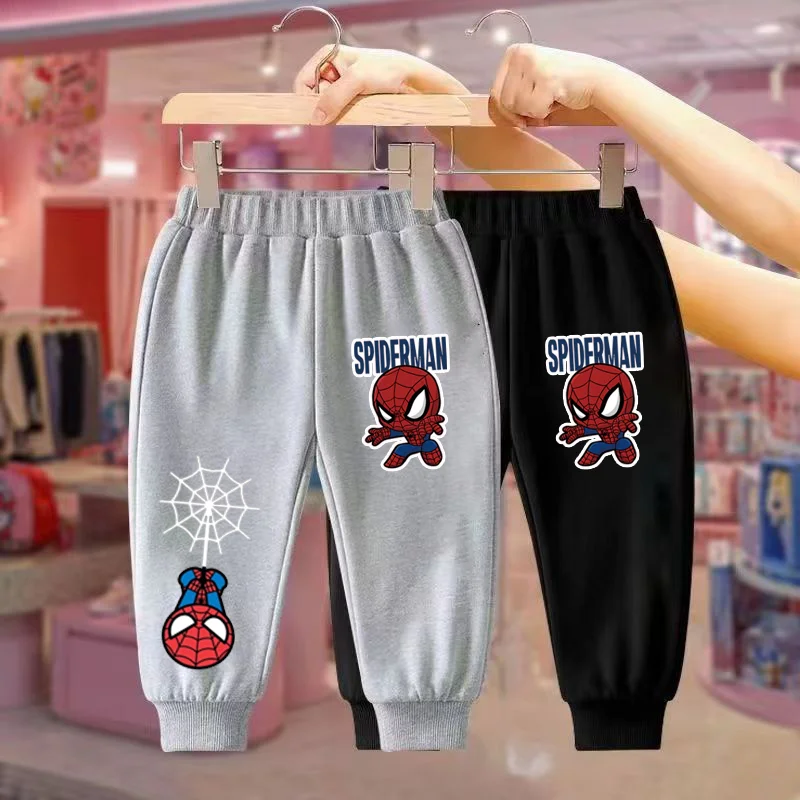 مارفل سبايدر مان الرجل الحديدي هالك أنيمي نمط السراويل الصبي أزياء عارضة الخريف والشتاء السراويل الكرتون السراويل الرياضية في الهواء الطلق #1