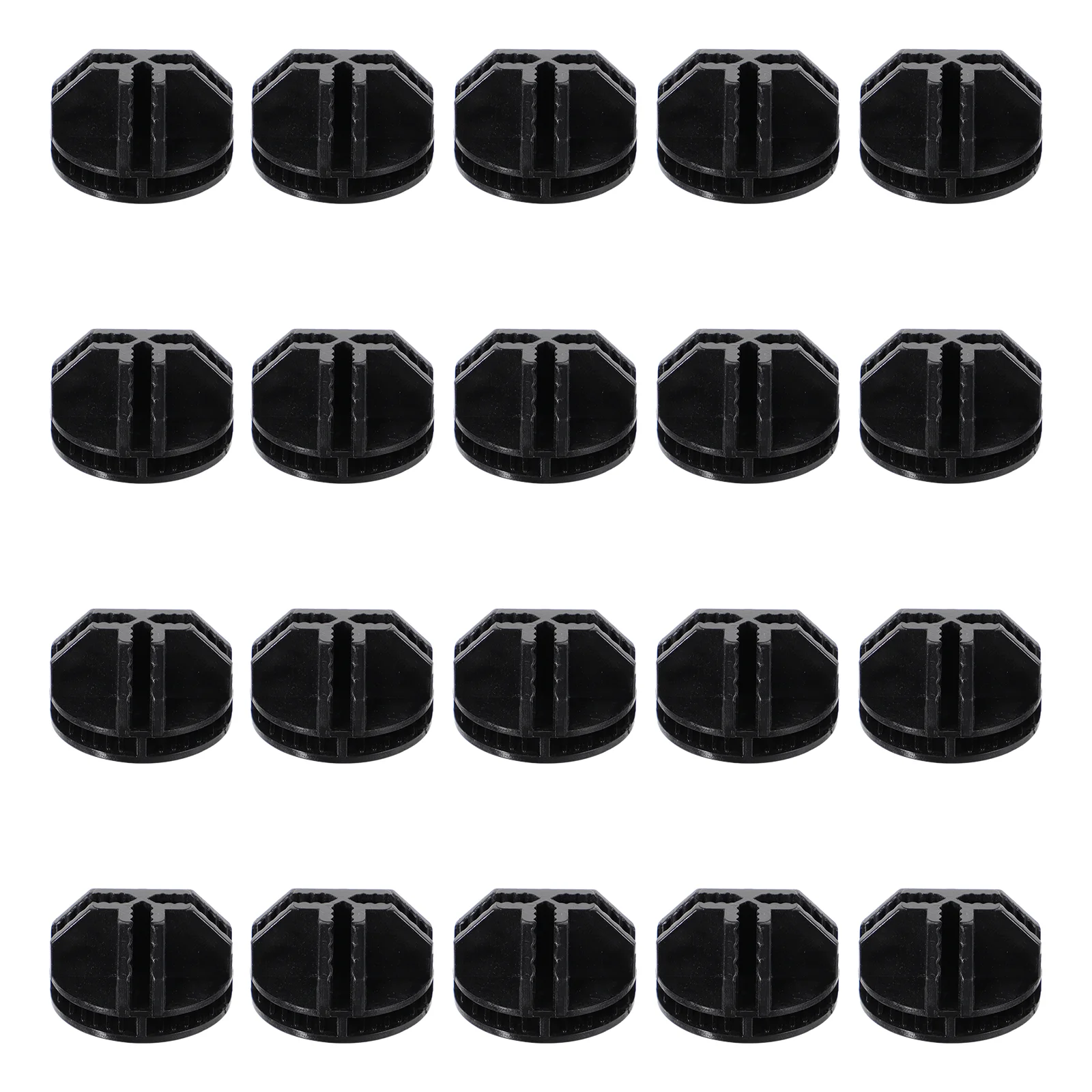 

20 Pcs Black Corner Cube Storage Connectors ABS Plastic Home ganization Wire Cube Modular Shelves Interlocking Clips