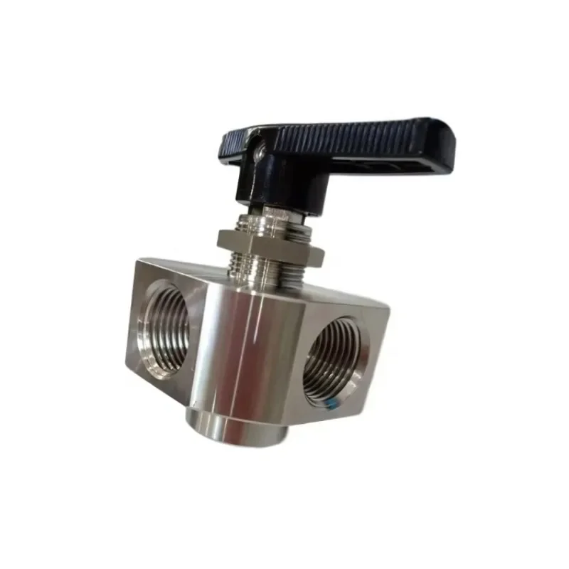 Stainless Steel 304 316 1/2in Female Thread Panel Mounted 5 Way Ball Valve