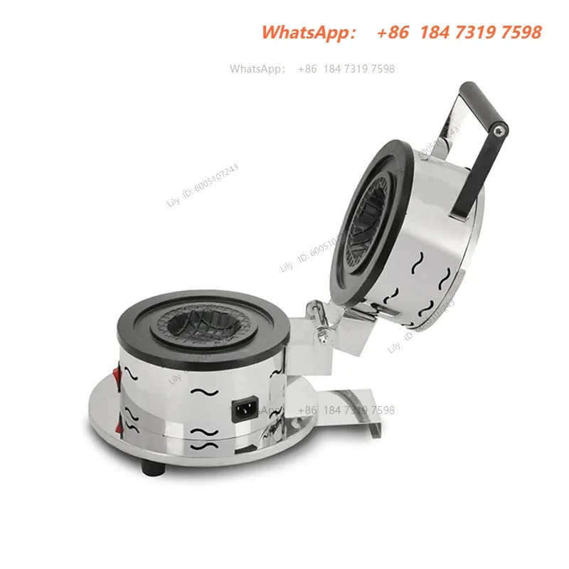 Hamburger Maker Hot Gelato Panini Press Brioche Burger1000W Commercial Krapfen Warmer Ice Cream Panini Doughnut Pan Machine