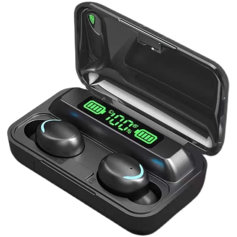 F9 Wireless Game Earbuds - TWS Bluetooth Headphones with Digital Display & Large Capacity Charger