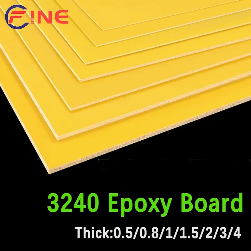 Processing Customized 3240 Yellow Epoxy Fiber Board insulation electrical Resin Plate Sheet