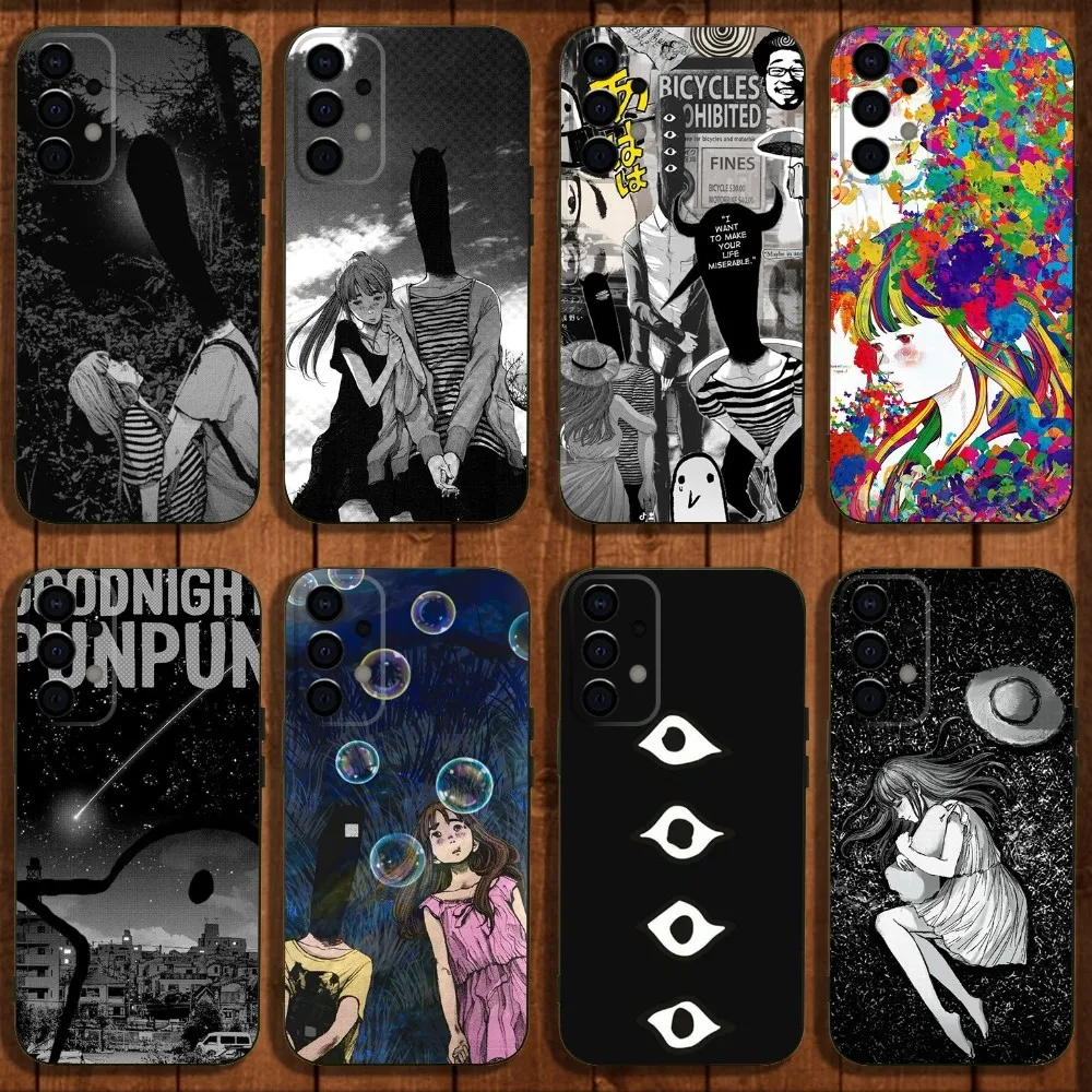 

Goodnight Oyasumi Punpun Phone Case For Samsung Galaxy A13,A21s,A22,A31,A32,A52,A53,A71,A80,A91 Soft Black Cover