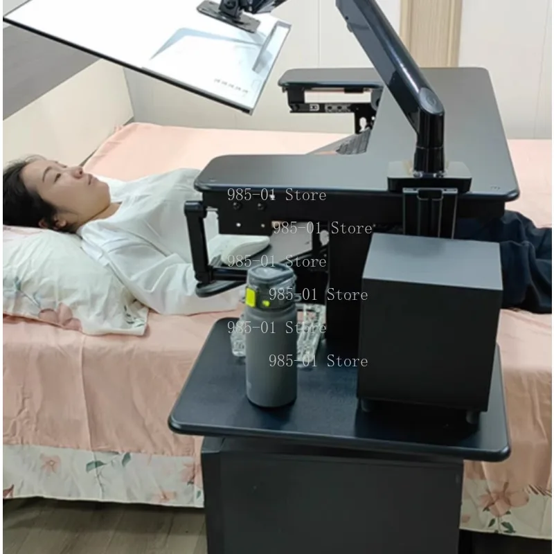 

Прикроватный подъемный столик-полка для ноутбука, настольный компьютерный столик для кровати, аксессуар для ленивого использования у кровати