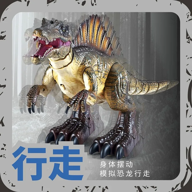 Brinquedo de dinossauro grande para crianças, spray elétrico com controle remoto para caminhada, acanthosaurus, grande simulação