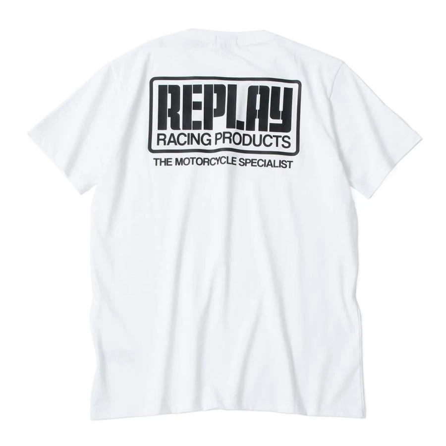 

Футболка REPLAY Replay с логотипом, одежда для мотоциклов, летняя роскошная брендовая хлопковая мужская и женская футболка, мотоциклетная футболка с коротким рукавом