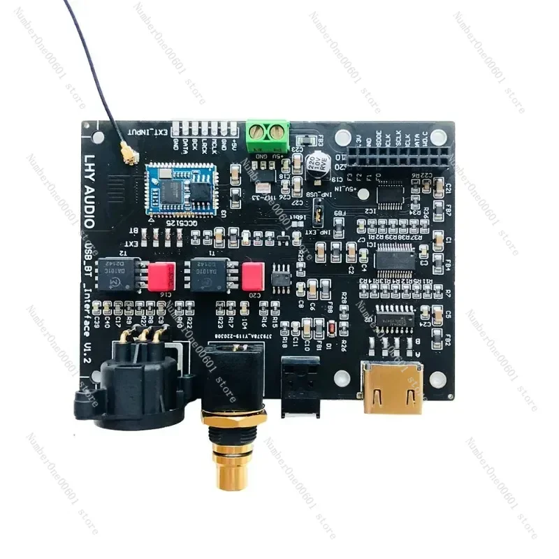 For QCC5125 Bluetooth 5.1 Digital Audio Output Board I2S To Coaxial Fiber SPDIF AES HDMI USB Interface