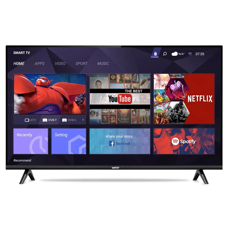 Fotografia 5: Smart TVs de 24 polegadas, 32 polegadas, 40 polegadas, 43 polegadas, 50 polegadas, 55 polegadas, 65 polegadas com painéis A+, resolução 4K