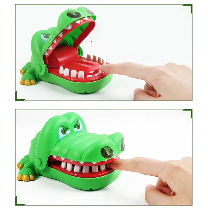 Thriller Crocodile Requin Dinosaure Dents Morsure Doigt Brittop Jeu Surprenant Enfants Amusant Cadeau Adulte Décompression Prank Jouets