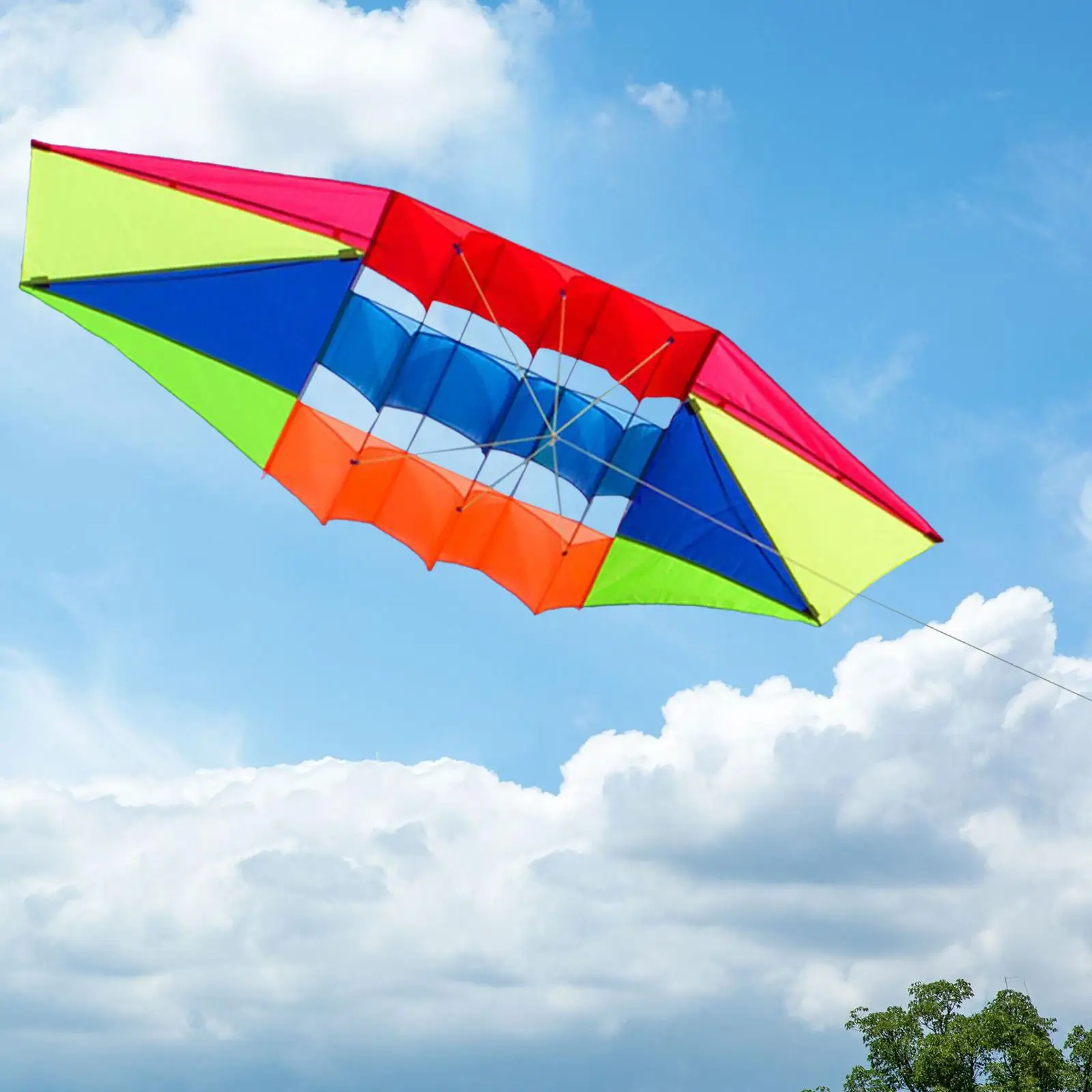 Colorful Kite Toy Outdoor Games Activities Parachute Single Line Kite Adults