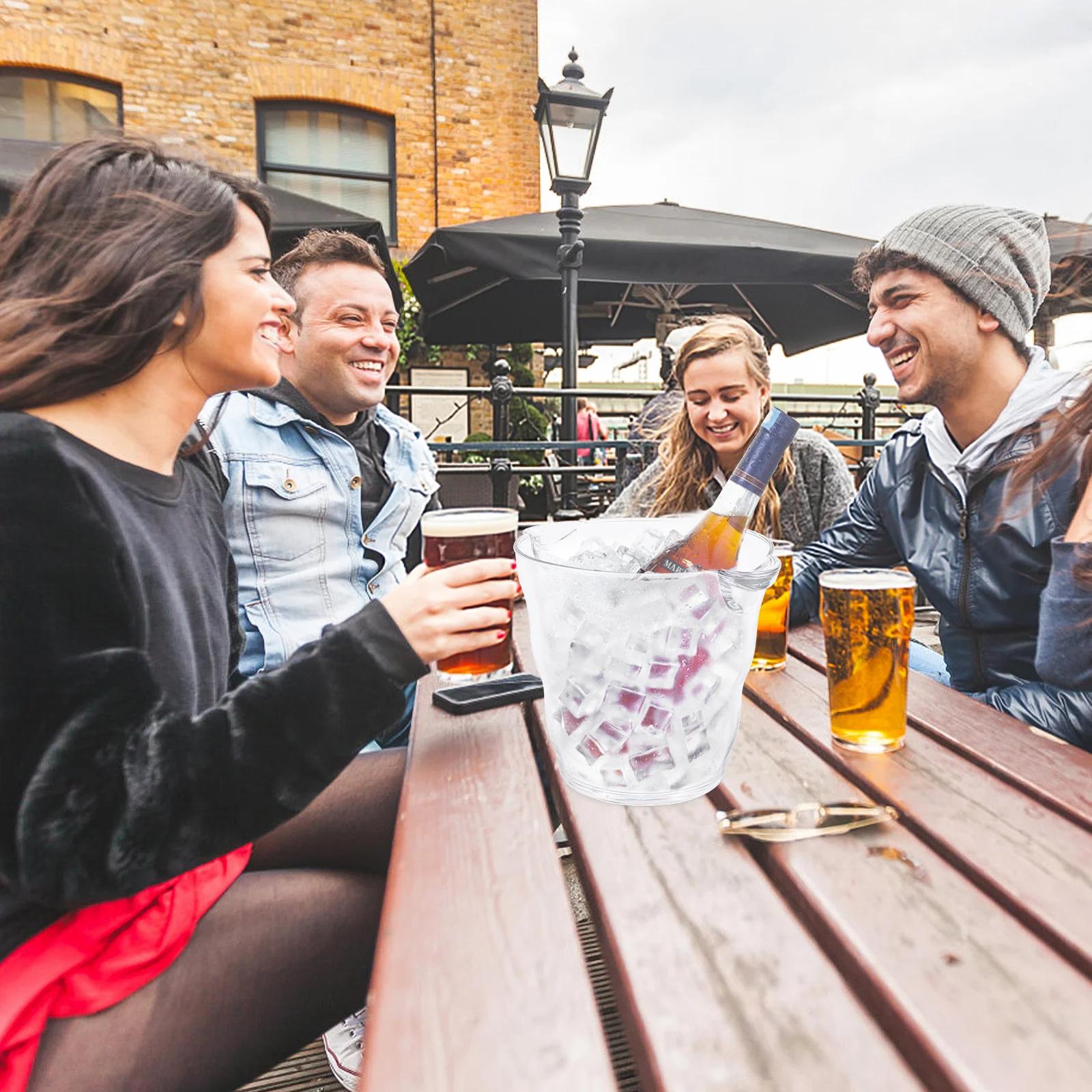 النبيذ الأحمر دلو الثلج أنيق لتخزين البيرة حفلة المطبخ الحديثة يمكن الإبداعية المشروبات برودة العملي Ktv الجليد