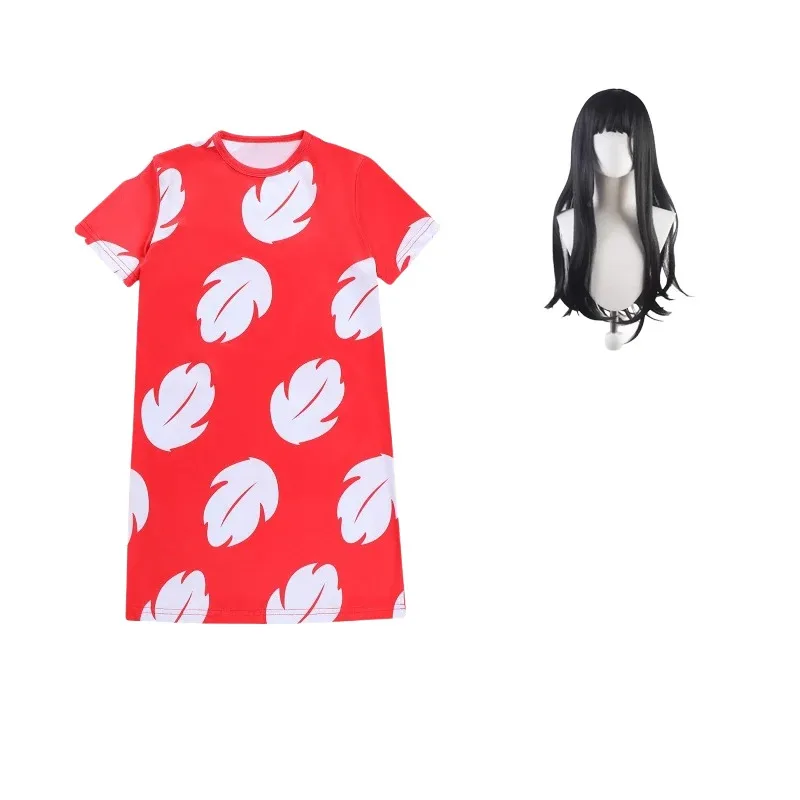 بين النجوم الطفل ليلو تأثيري حلي شعر مستعار غرزة هالوين زي تأثيري مرحلة الأداء فستان هالوين الملحقات