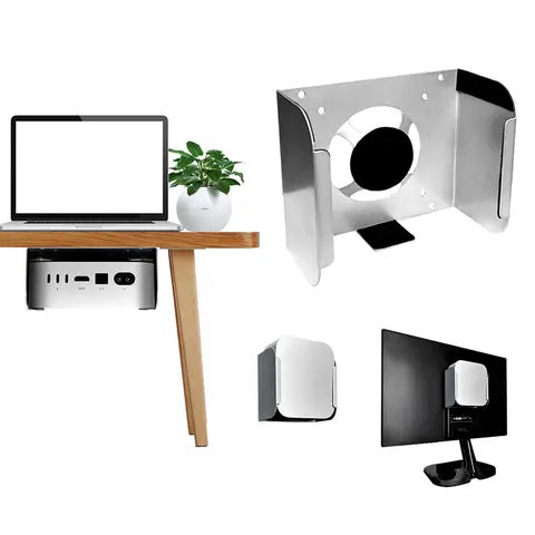 Wall Mount Stand for Apple Mac Mini M4 Space-Saving Behind The Monitor Support Monut Storage Bracket PC Accessories