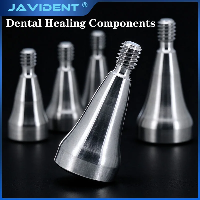 Dental Healing Components Implant Accessories Titanium Healing Abutment Compatible with OsstemDental Lab Material and Tools