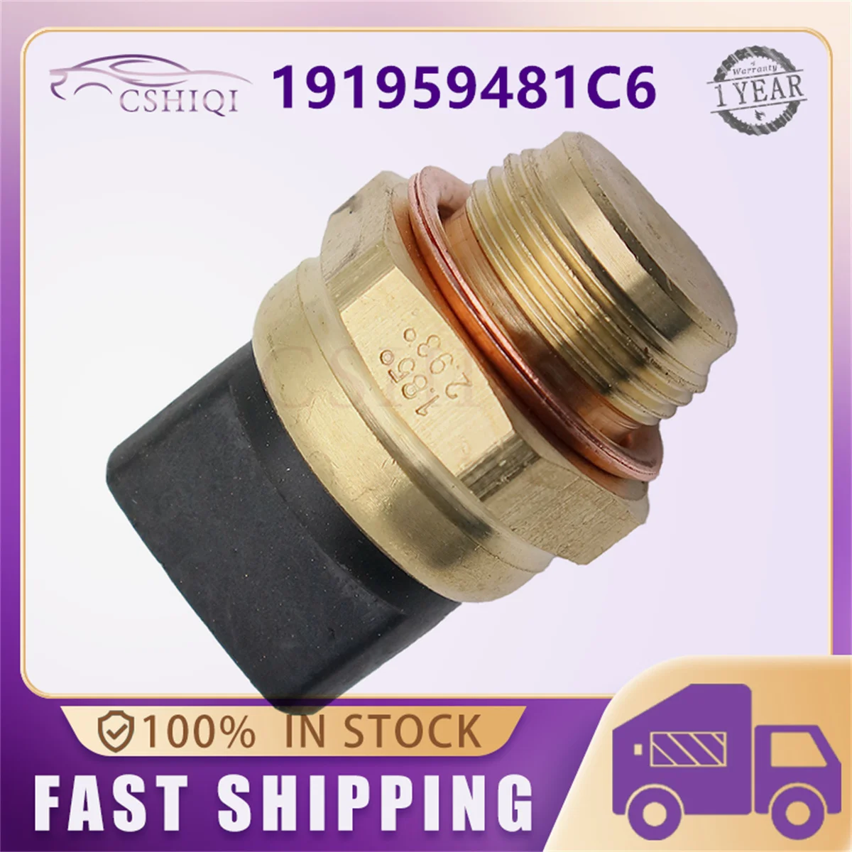 

191959481C6 Temperature Switch Thermal Switch Fan For Audi 80 90 100 Seat VW Golf SKODA SEAT 4A C4 2.0 12 1990-1994 191959481A