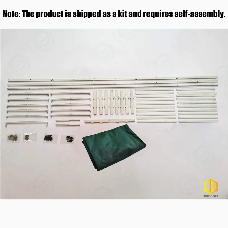JXmodel Simulation Semi-trailer Metal Box Tarpaulin Kit Decoration for 1/14 RC Truck JXmodel Car