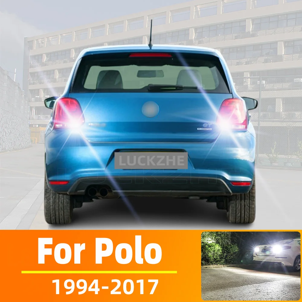 

2PCS Canbus For VW For POLO 6R 6C 9N 9N3 6N 6N1 6N2 1994-2013 2014 2015 2016 2017 Backup Reverse Back Up Led Light Bulb No Error