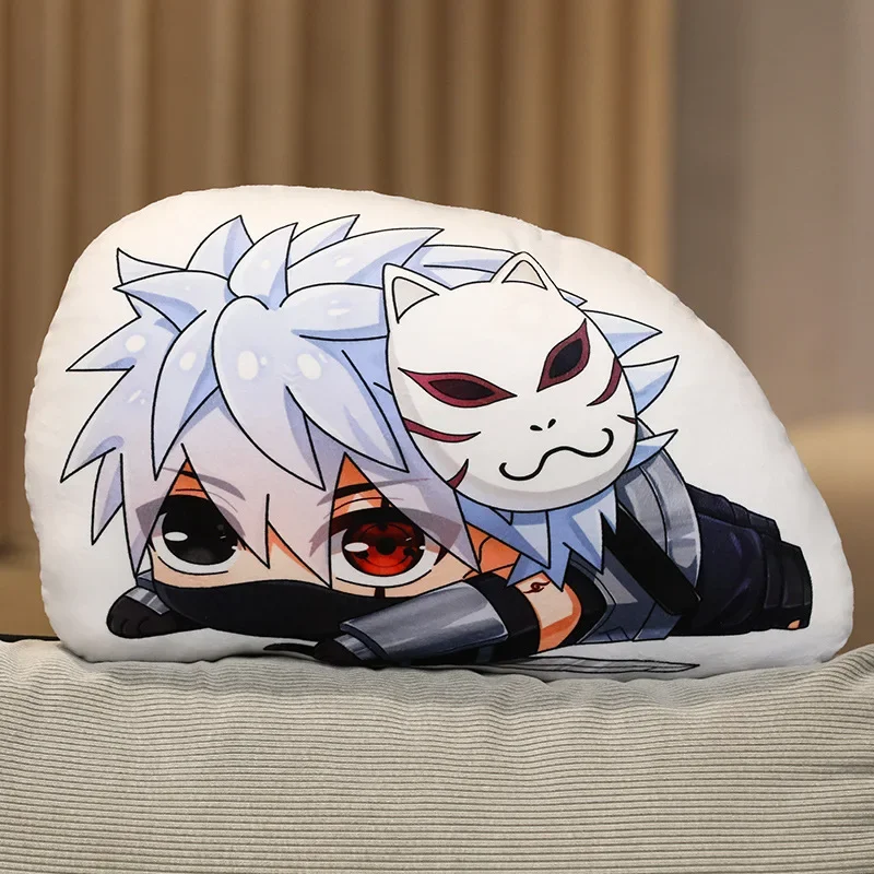 Naruto Throw Pillow Accessories Uzumaki Uchiha Kakashi Anime Action Figures Peripheral Pendant Toys Children Birthday Gifts