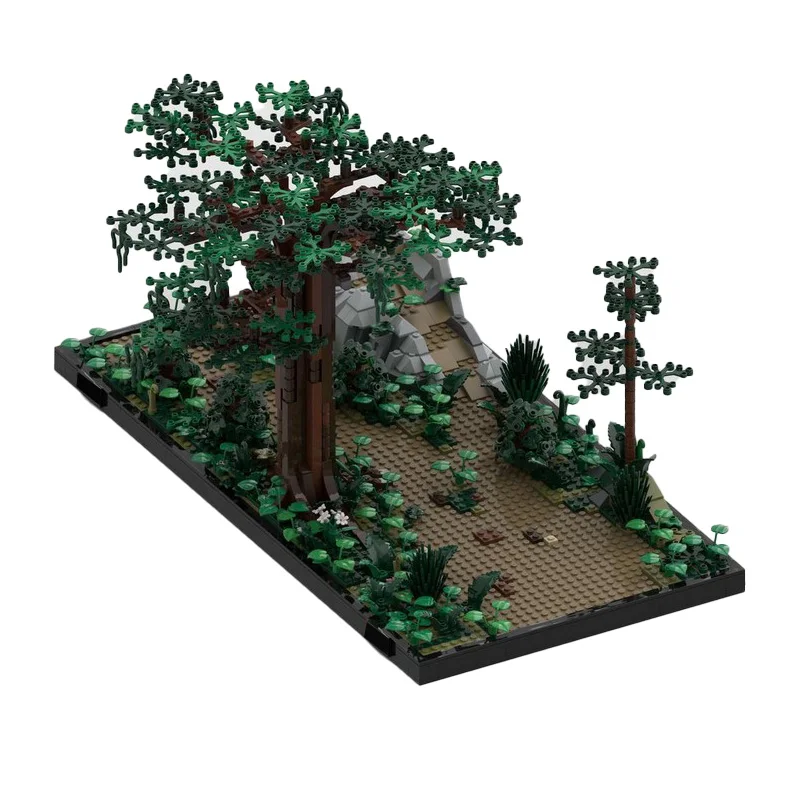 1446 PCS MOC Star Battle Series Forest Versus Scena Modulare Building Blocks Modello Set Bambini Assemblaggio Display Festival Regali Giocattoli