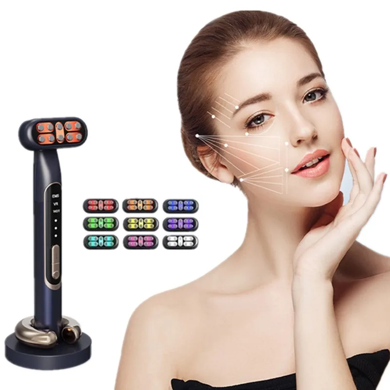 LED การสั่นสะเทือนความงามใบหน้า Eye Beauty เครื่องนวดประคบร้อน Eye Massager