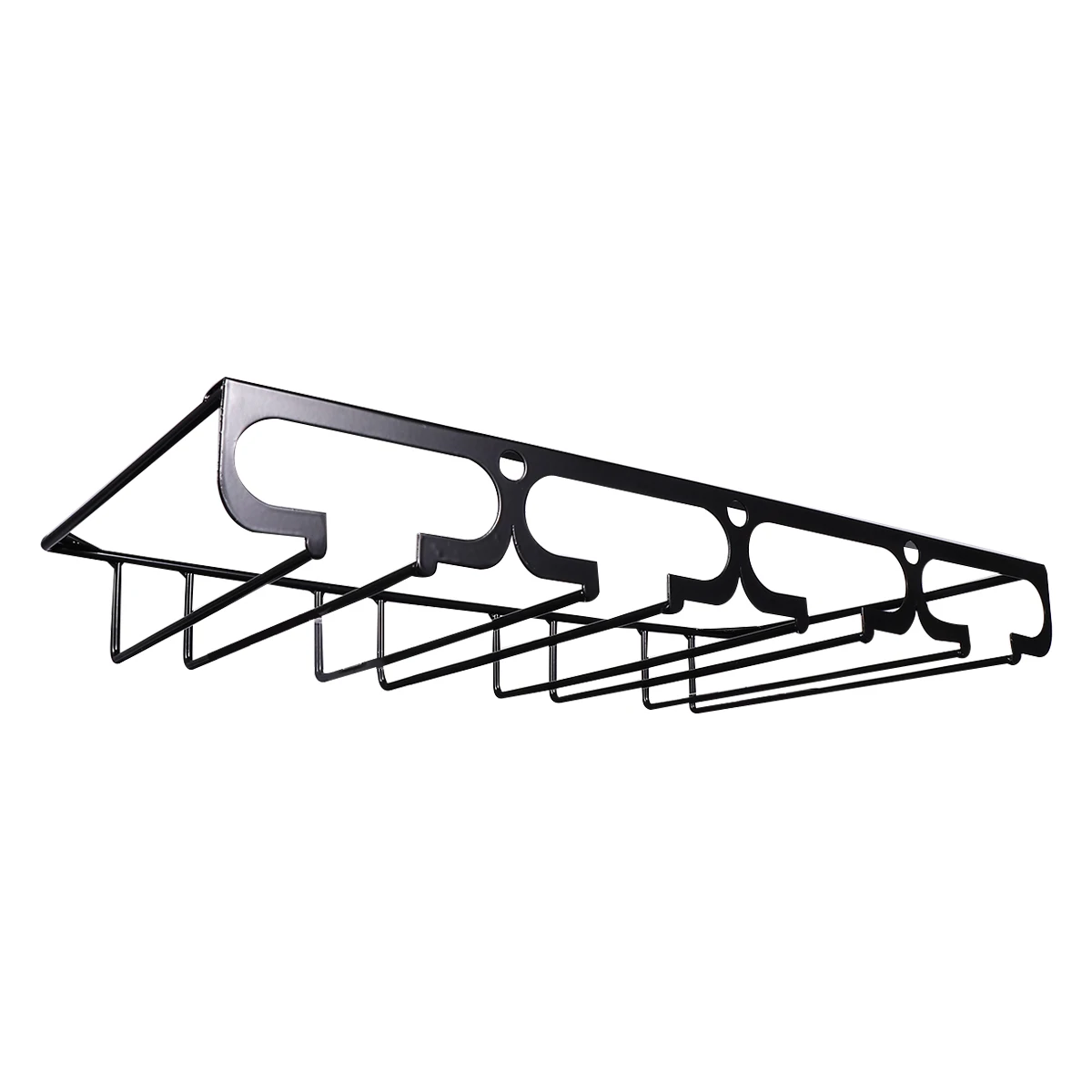 

Wine Glass Holder Hanging Upside Down Goblet Rack Glasses Frame Shelf Bottle Display