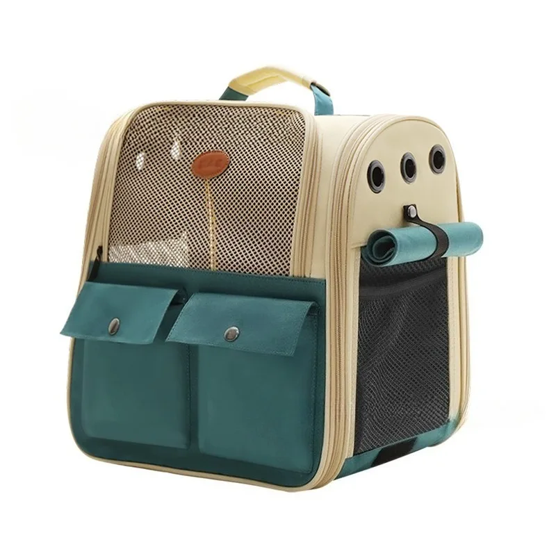 

Large Breathable Pet Carrier Waterproof Foldable Cat Backpack for Travel Durable Dog Carrier with Spacious Design