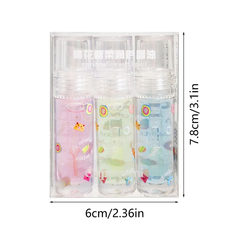 【WHB43】 Set di lucidalabbra con glitter trasparenti, acqua trasparente, smalto per labbra, idratante, che cambia colore, olio per labbra, gelatina, rossetti a specchio