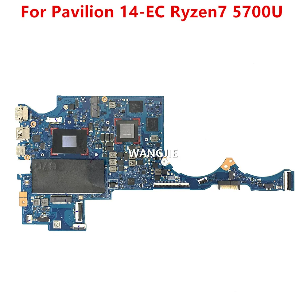 

For HP Pavilion 14-EC M52708-601 M52708-001 Laptop Motherboard DAG7GAMB8D0 With Ryzen7 5700U CPU N18S-G5-A1 GPU 100% Working