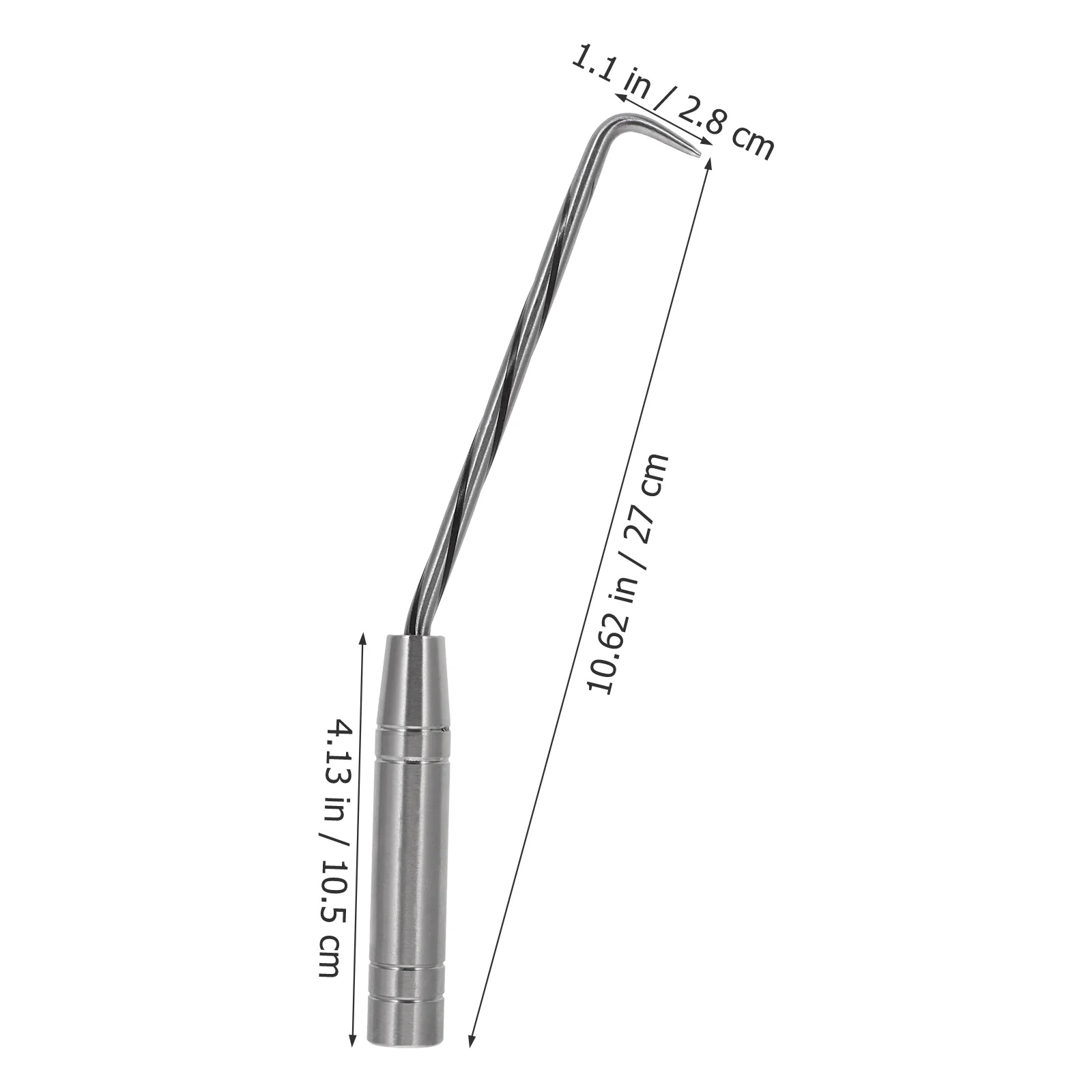 Steel Hook Rebar Tie Tool 20mm Thick Handle Wire Twisting Fence Tool Quenching Treatment Concrete Tools 90