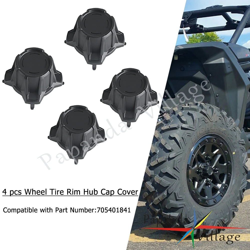 

4-х шт. крышка ступицы обода колеса, черная для CAN-AM Maverick X3 900 HO Max R 4x4 DS XMR XRC Turbo DPS 2017-2021 2018 2019 2020