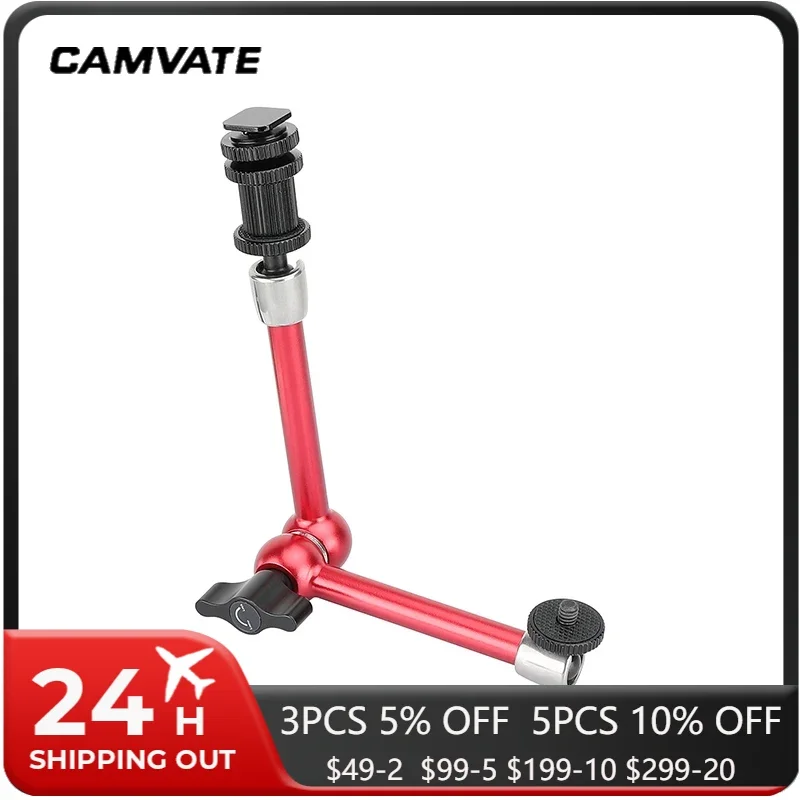CAMVATE 11 "шарнирный магический рычаг с адаптером башмака для монитора DSLR камеры/вспышки светильник/микрофона Новинка