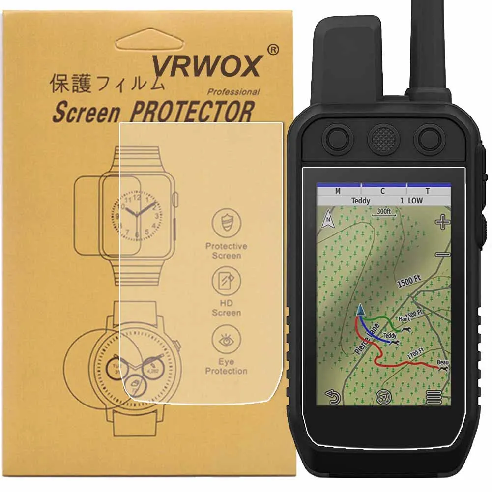 2 Piezas de Protector de Pantalla para Reloj Alpha 200 300, Película Nano TPU Transparente, Impermeable, Cobertura Total, 99% de Claridad