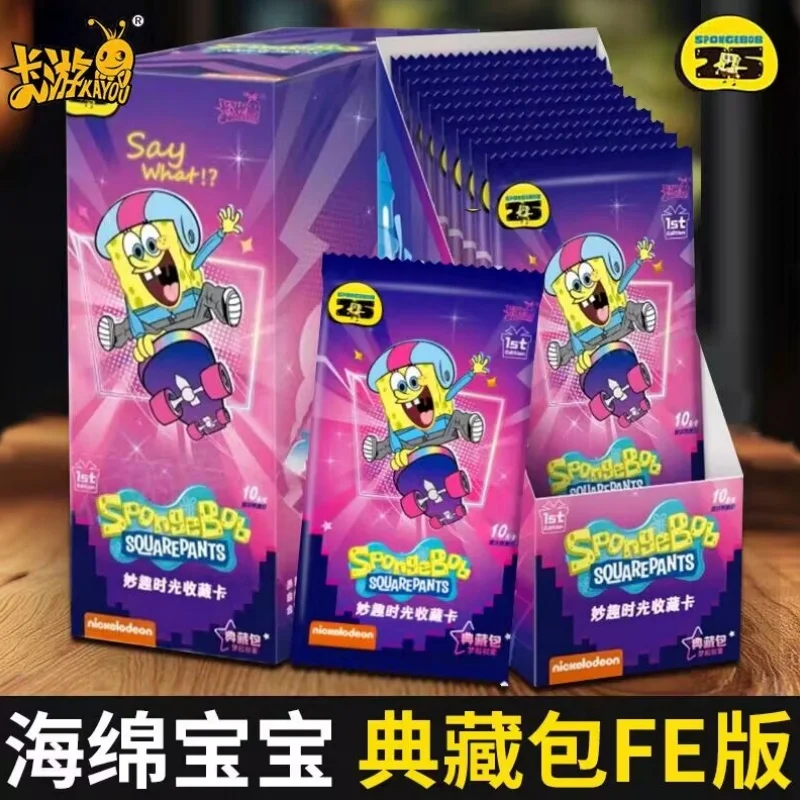 

Коллекционная карта Kayou SpongeBob SquarePants для детей, щупальца кальмара, Патрик Стар, планктон, ограниченная игра, карты, подарки