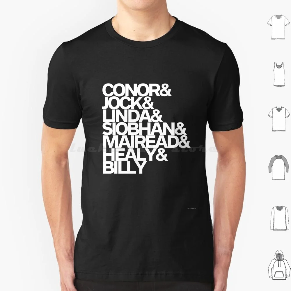 Young Character Names-White T Shirt Cotton Men Women DIY Print Young Name Text Words Connor Jock Linda Siobhan Mairead Healy