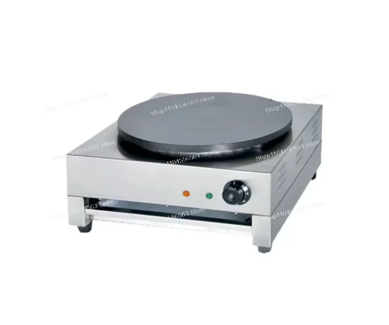 3000W Commercial Pancake Machine 40cm Non-Stick Crepe Maker, Gas/Electric Heating Double Head Crepe Pan for Restaurant