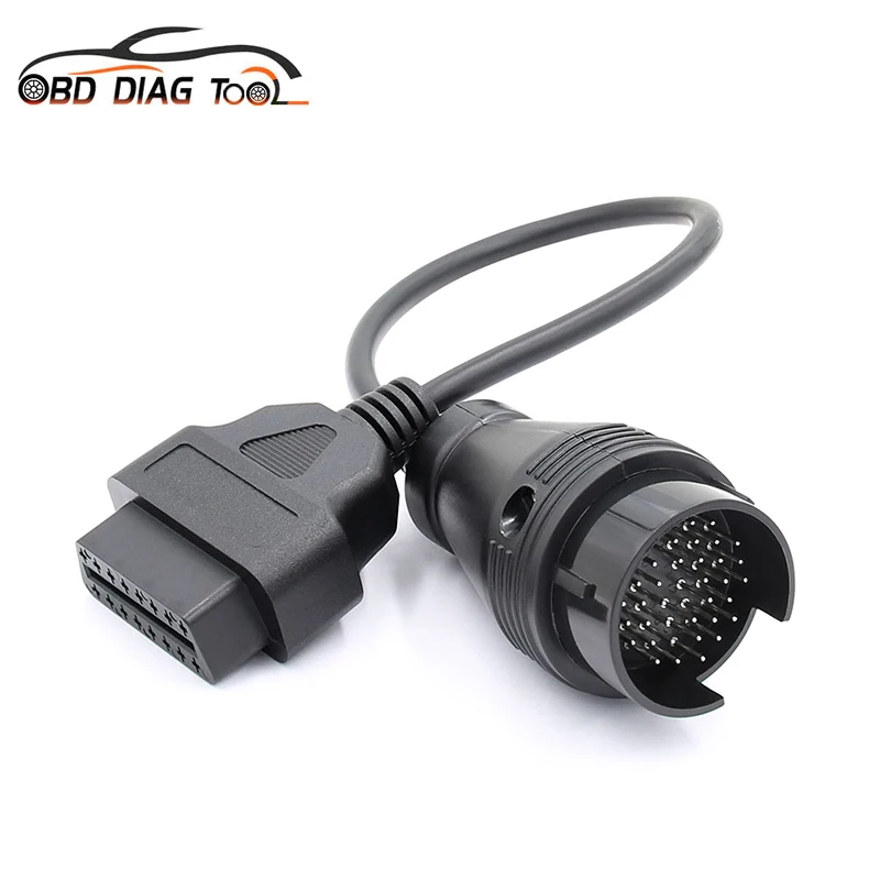 A Quality For Benz 38 Pin to 16 Pin Female to Male OBDII Connector For Mercedes 38Pin OBD Cable Adapter OBD2 Scanner MB 38 Pin