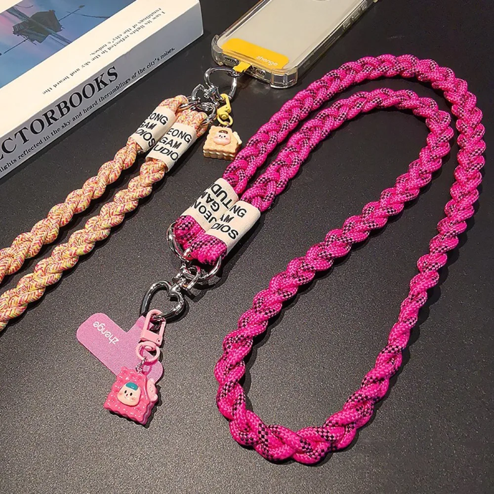 

Мультяшный брелок-подвеска для телефона через плечо, ремешок-шнурок для мобильного телефона с защитой от потери, милые длинные шейные ремешки для телефона, подвесные украшения