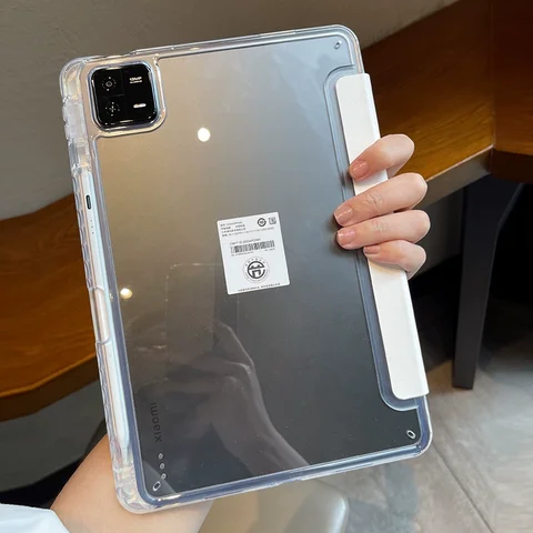 Case for Xiaomi Mi Pad 5 6 Pro 11 7 8 PRO 11.2 Transparent Case Redmi pad SE 11 Pad 2 PRO 12.1 11 8.7 with Awake / Sleep Cover