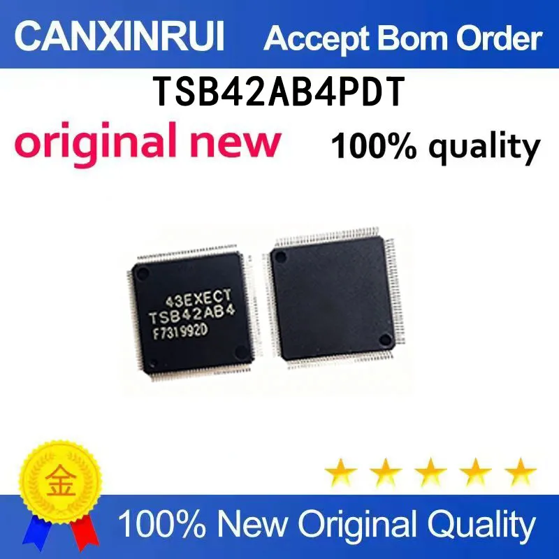 (5pcs-100pcs)Brand new original TSB42AB4PDT TSB42AB4 controller chip QFP128 spot chip IC