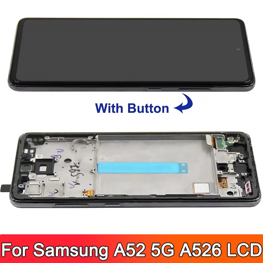 6.5''A52 5G For Samsung Tested A526B A5260 A526W A526U A526U1 LCD Display Touch Screen Digitizer Assembly Replacement